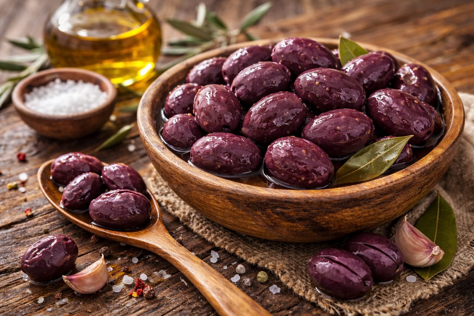 🫒 Aceitunas Moradas con Amargo (500gr)