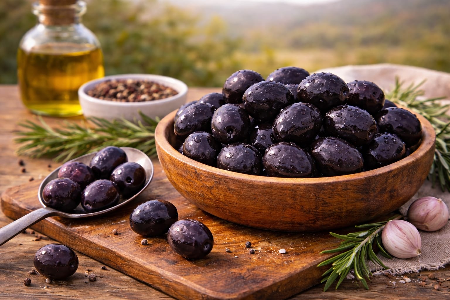 🫒 Aceitunas Negras Enteras (500 gr)